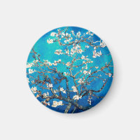 Van Gogh Almond Blossoms leuchtend türkis