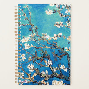 Van Gogh Almond Blossoms leuchtend türkis Planer