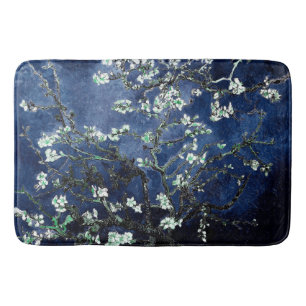 Van Gogh Almond Blossoms Midnight Blue Badematte