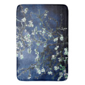 Van Gogh Almond Blossoms Midnight Blue Badematte (Vorderseite Vertikal)