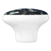 Van Gogh Almond Blossoms Midnight Blue Keramikknauf (Seitenansicht)