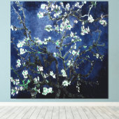 Van Gogh Almond Blossoms Midnight Blue Leinwanddruck (Insitu (Holzboden))