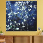 Van Gogh Almond Blossoms Midnight Blue Leinwanddruck (Insitu (Wohnzimmer))