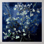 Van Gogh Almond Blossoms Midnight Blue Poster (Vorne)