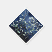 Van Gogh Almond Blossoms Midnight Blue Serviette (Ecke)