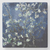 Van Gogh Almond Blossoms Midnight Blue Steinuntersetzer (Vorderseite)
