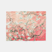 Van Gogh Almond Blossoms peach Fleecedecke (Vorderseite (Horizontal))