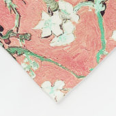 Van Gogh Almond Blossoms peach Fleecedecke (Ecke)