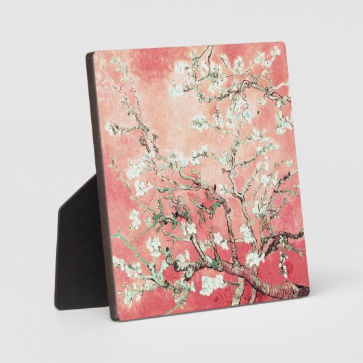 Van Gogh Almond Blossoms peach Fotoplatte (Vorderseite)