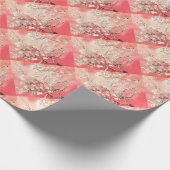 Van Gogh Almond Blossoms Peach Geschenkpapier (Ecke)