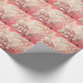 Van Gogh Almond Blossoms Peach Geschenkpapier (Ecke)