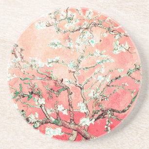 Van Gogh Almond Blossoms Peach Getränkeuntersetzer