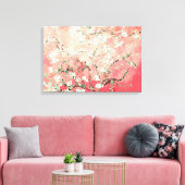 Van Gogh Almond Blossoms peach Leinwanddruck (Insitu (Wohnzimmer))