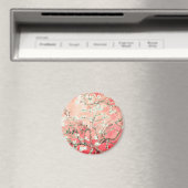Van Gogh Almond Blossoms Peach Magnet (In Situ (Geschirrspüler))
