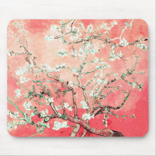 Van Gogh Almond Blossoms Peach Mousepad