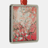 Van Gogh Almond Blossoms Peach Ornament Aus Metall (Rechts)