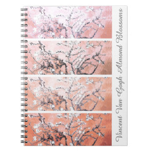 Van Gogh Almond Blossoms Peach Pink Notizblock