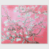 Van Gogh Almond Blossoms Pink Blau Geschenkpapier (Flach)