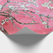 Van Gogh Almond Blossoms Pink Blau Geschenkpapier (Ecke)