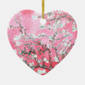 Van Gogh Almond Blossoms Pink Blau Keramik Ornament (Vorne)