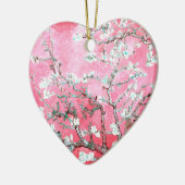 Van Gogh Almond Blossoms Pink Blau Keramik Ornament (Links)