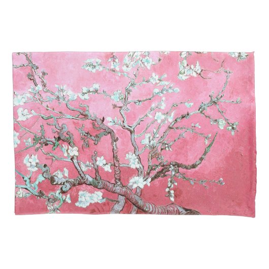 Van Gogh Almond Blossoms Pink Blau Kissenbezug (Vorderseite)