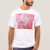Van Gogh Almond Blossoms Pink Blau T-Shirt (Vorderseite)