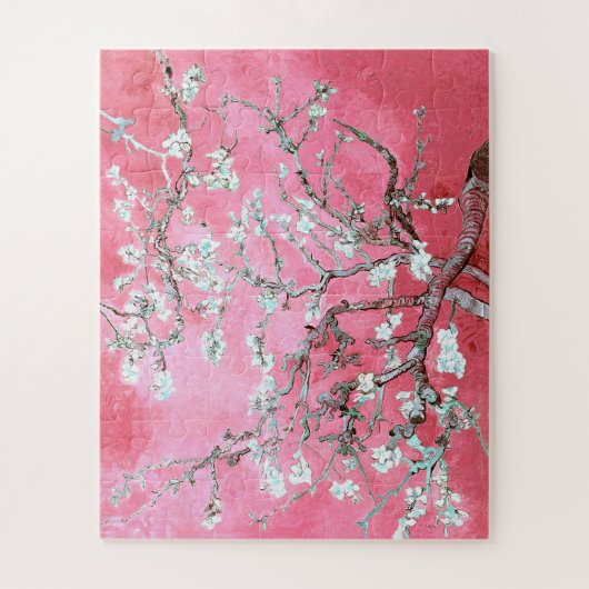 Van Gogh Almond Blossoms Pink Puzzle (Vertikal)