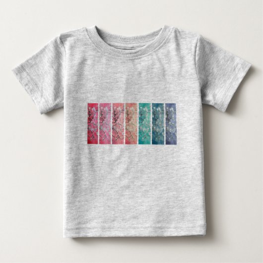 Van Gogh Almond Blossoms Rainbow Panel Baby T-shirt (Vorderseite)