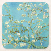 Van Gogh Almond Blossoms Rechteckiger Pappuntersetzer (Vorderseite)
