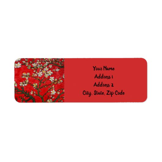 Van Gogh Almond Blossoms Red (Vorne)