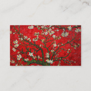 Van Gogh Almond Blossoms Red Begleitkarte