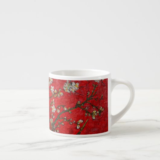 Van Gogh Almond Blossoms Red Espressotasse (Rechts)