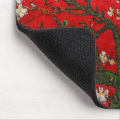 Van Gogh Almond Blossoms Red Mousepad (Ecke)