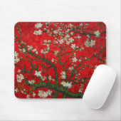 Van Gogh Almond Blossoms Red Mousepad (Mit Mouse)