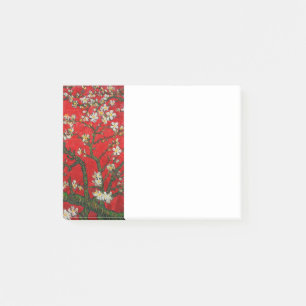 Van Gogh Almond Blossoms Red Post-it Klebezettel