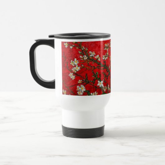 Van Gogh Almond Blossoms Red Reisebecher (Links)