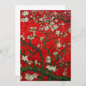 Van Gogh Almond Blossoms Red Save The Date (Vorne/Hinten)