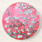 Van Gogh Almond Blossoms Rot Blau Getränkeuntersetzer (Vorne)