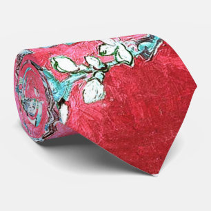 Van Gogh Almond Blossoms Rot Blau Krawatte