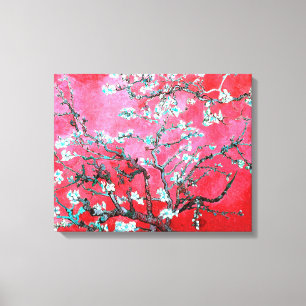 Van Gogh Almond Blossoms Rot Blau Leinwanddruck