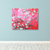 Van Gogh Almond Blossoms Rot Blau Leinwanddruck (Insitu (Holzboden))