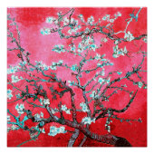 Van Gogh Almond Blossoms Rot Blau Poster (Vorderseite)