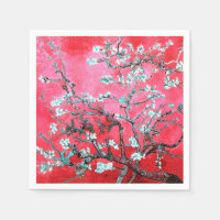 Van Gogh Almond Blossoms Rot Blau