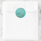 Van Gogh Almond Blossoms Runder Aufkleber (Tasche)