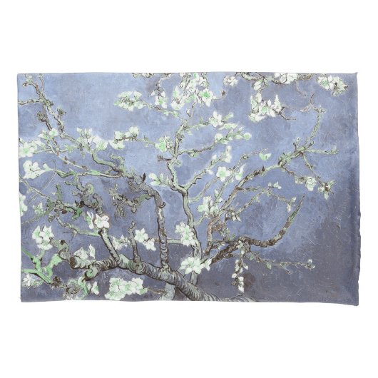 Van Gogh Almond Blossoms Steel Blue Kissenbezug (Vorderseite)