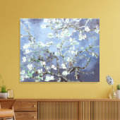 Van Gogh Almond Blossoms Steel Blue Leinwanddruck (Insitu (Wohnzimmer))