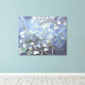 Van Gogh Almond Blossoms Steel Blue Leinwanddruck (Insitu (Holzboden))