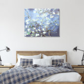 Van Gogh Almond Blossoms Steel Blue Leinwanddruck (Insitu (Schlafzimmer))