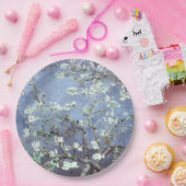 Van Gogh Almond Blossoms Steel Blue Pappteller